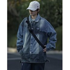 N1213-P50春季新款牛仔外套男女ins潮牌日系，男装工装外套，电商B323A