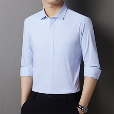 AFPC2302钱塘2020-3秋季新款中青年男士商务休闲简约衬衣P62，男装衬衫，钱塘207-3