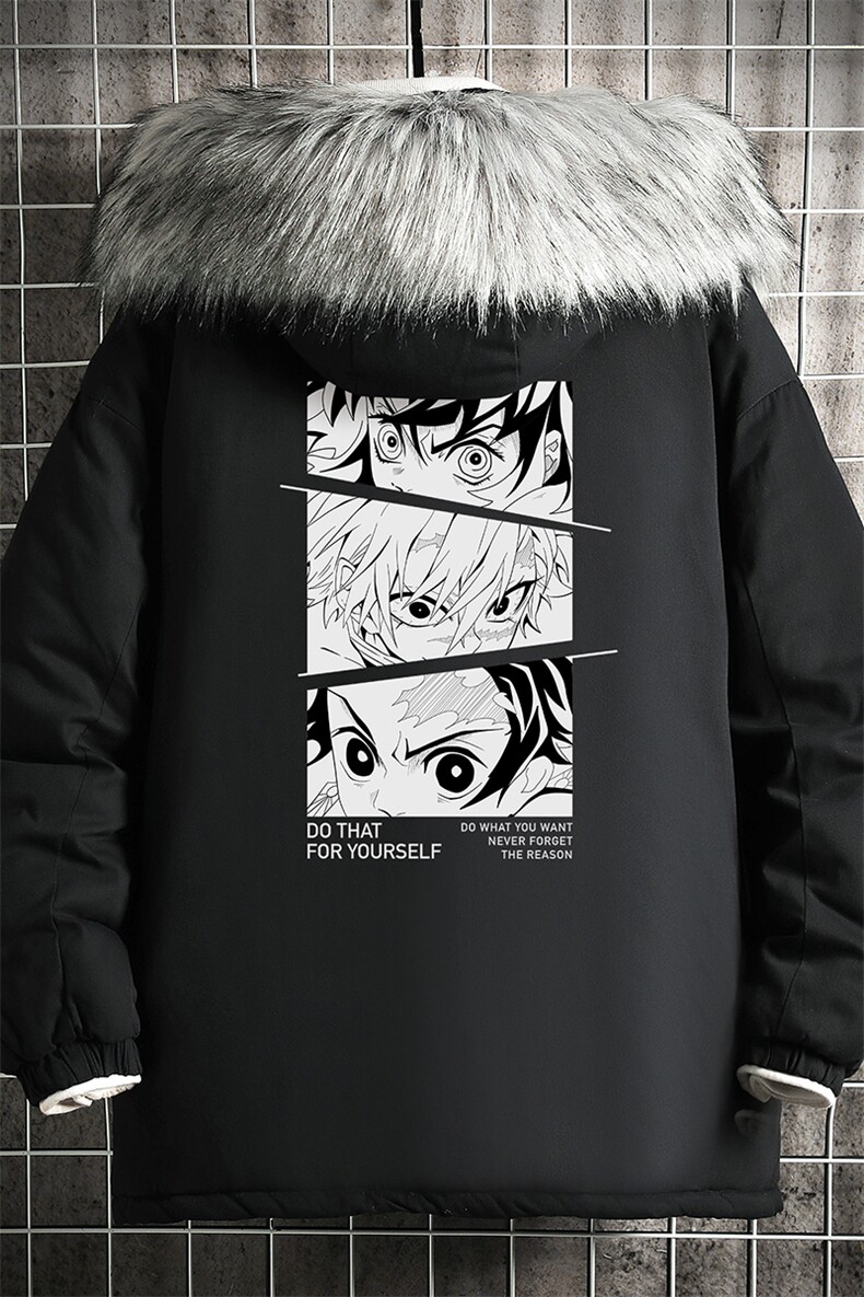 MM48176-P130冬季大毛领棉衣男士大码加厚棉袄男棉服网格,男装棉衣,电商A040A