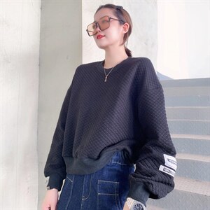 华夫格卫衣,女装卫衣/绒衫,依秀儿