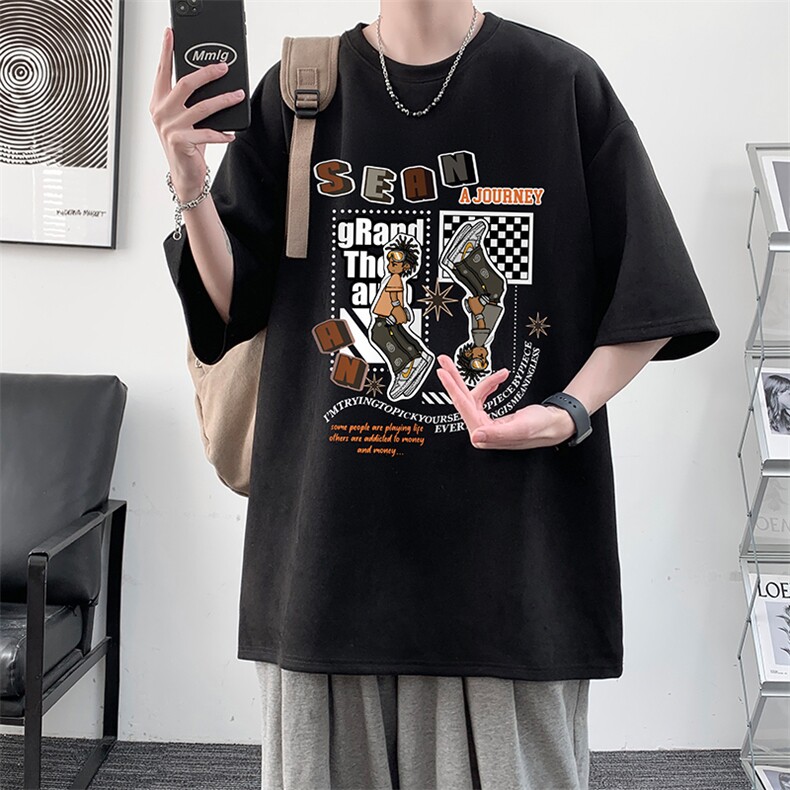 麂皮绒短袖t恤男大码半袖男JD82282-P25,男装T恤,电商A040