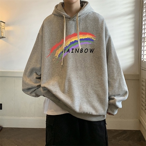 纯棉连帽卫衣男大码运动帽衫宽松薄WY2064-P35 加绒款-P40图片
