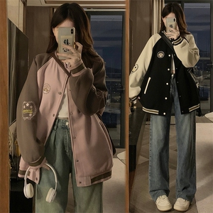 棒球服外套春秋款2025新款秋装初中高中学生炸街潮C842-P100