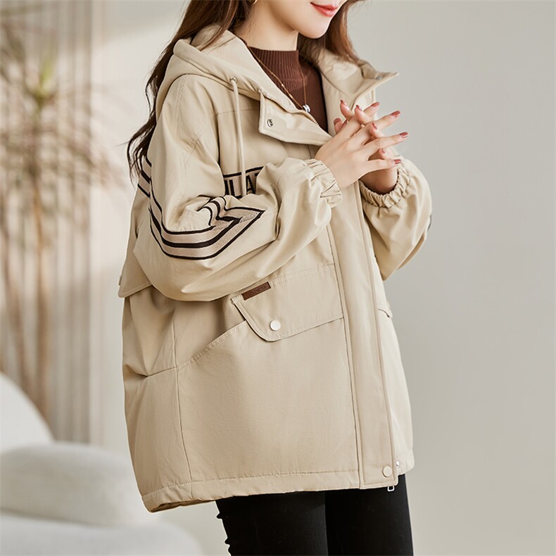 加绒加厚派克棉服女冬2025新款宽松休闲百搭工装连帽保暖棉衣外套,女装棉衣/棉服,慕咨