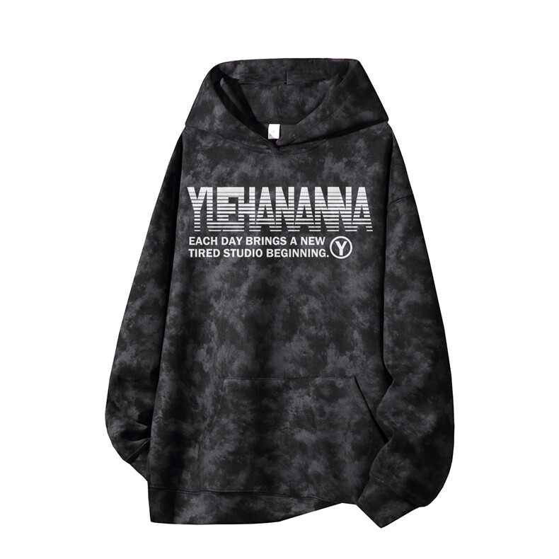 得物供货、重磅420克现货麂皮绒扎染卫衣HD019-1-WL25370ZR-P45,男装卫衣,电商019-1