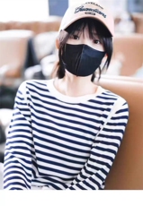 春夏新款圆领羊毛针织衫女宽松韩版条纹超薄微透显瘦短款插肩上衣，女装羊毛衫，千御纺羊绒