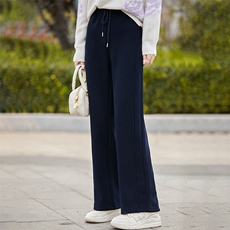 夏季新款阔腿裤女士莱赛尔天丝高腰薄款直筒裤宽松显瘦垂感休闲裤，女装休闲裤，臻维羊绒