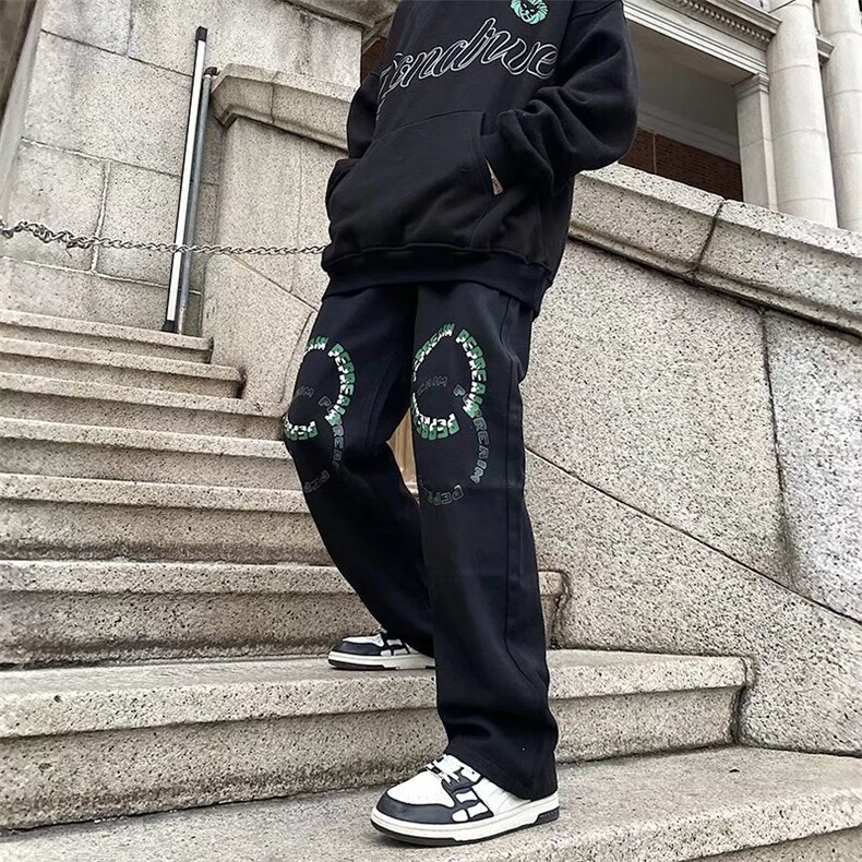 牛仔裤男夏季潮牌宽松大码休闲裤子高街设计感G083P38,男装牛仔裤,星座1116-2