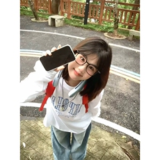 网图有货美式高街断开字刺绣长袖T恤男女宽松纯棉上衣A935-P35，男装T恤，星座1505