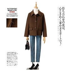 2025秋冬新款高端气质双面呢羊毛大衣女毛呢外套女，女装双面呢大衣，优远毛呢大衣