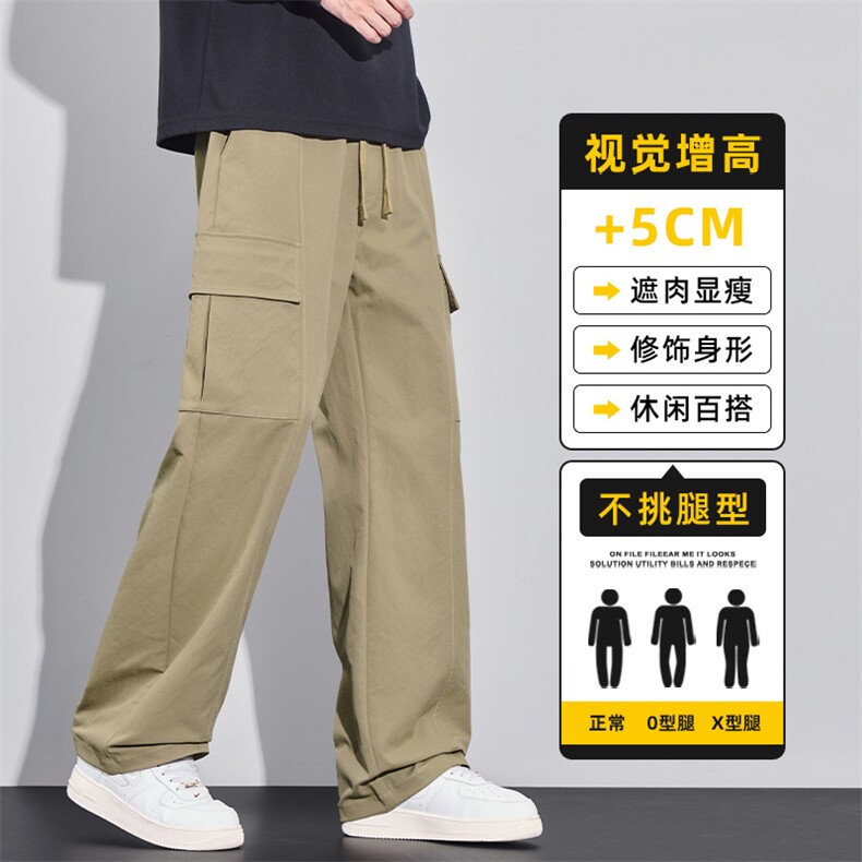 2025工装裤男士宽松直筒休闲长裤秋冬百搭美式冲锋裤子Z2590-P45,男装工装外套,星座509