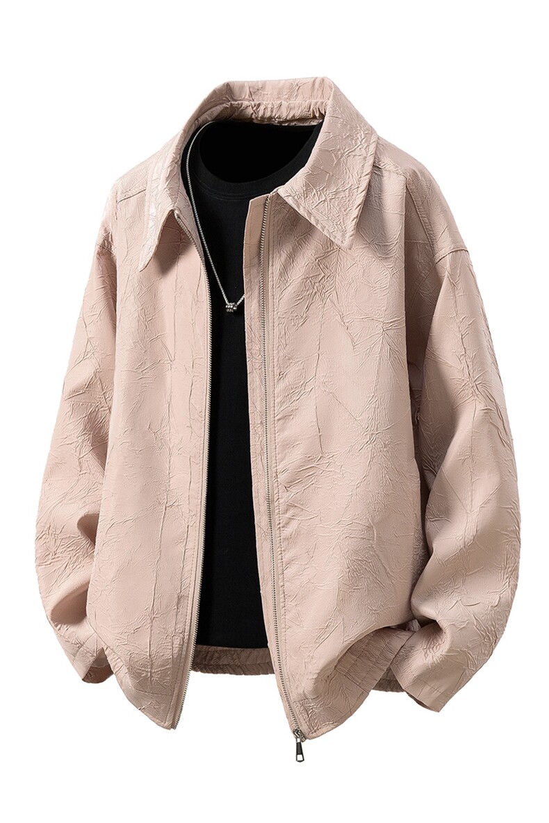 立体白底大码M-5XL情侣百搭夹克男：聚酯纤维JK8742P75控108,男装夹克,星座227-7