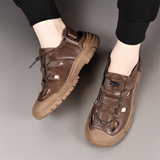 X4066-P145夏季新款男士包头凉鞋罗马沙滩鞋透气户外网布休闲鞋，男鞋凉鞋，星座1407-3