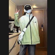 电商DSA028-KYJK1820P70秋季新款渐变色双面穿潮流设计感夹克男，男装夹克，电商A028