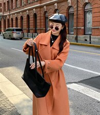 现货fx2福歆歆??NEW韩版翻领简约款双面羊绒，其它，FUXINXIN 福歆歆