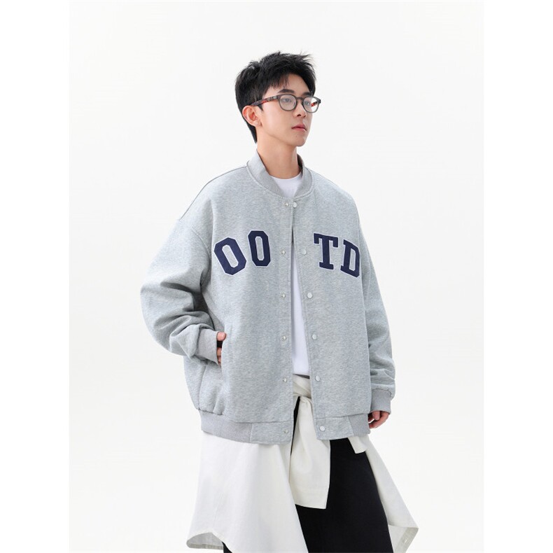潮牌学院风字母刺绣夹克棒球服WT2556-特P66-控128,男装夹克,星座609