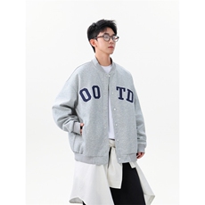 潮牌学院风字母刺绣夹克棒球服WT2556-特P66-控128，男装夹克，星座609