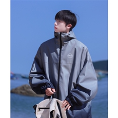 港风山系防水冲锋衣渐变色夹克男：聚酯纤维JK77087P85控128，男装夹克，星座227-7