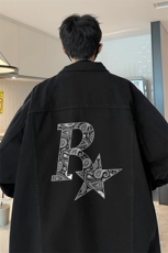 牛仔夹克男大码牛仔外套男茄克NJ77328-P60加绒款-P75，男装夹克，电商A040