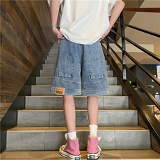 抖音品质高街夏季新款反穿水洗牛仔裤B315-K24085-特P35，男装牛仔裤，电商B315