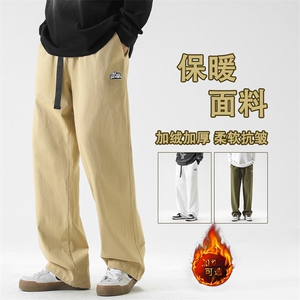 纯棉直筒休闲裤男款新款宽松垂感卫裤子K662-特批-41加绒特批48图片