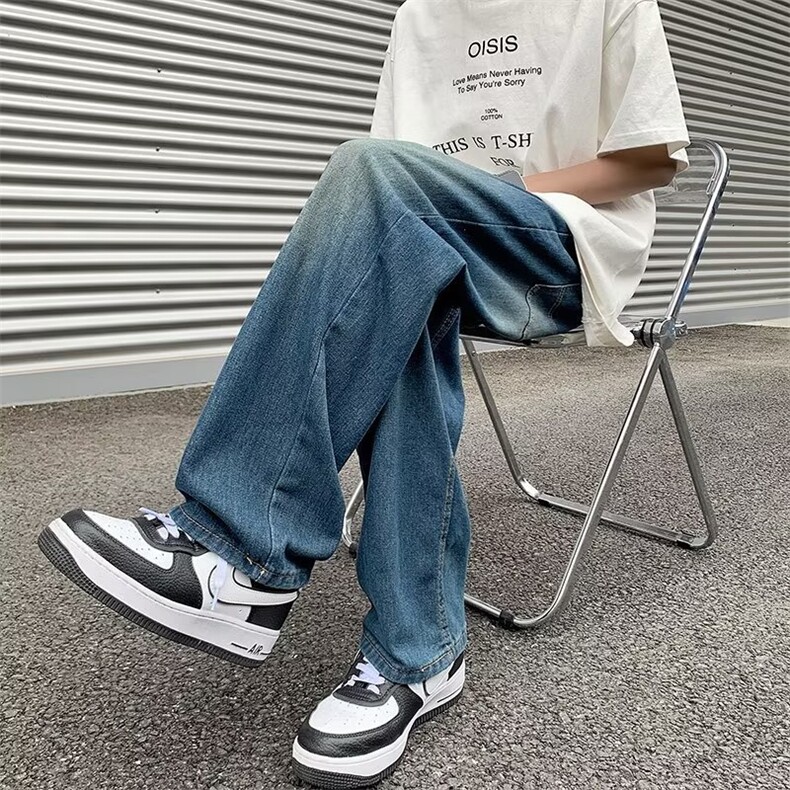 渐变做旧美式牛仔裤夏季薄款P40,男装牛仔裤,星座1116-2