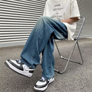 渐变做旧美式牛仔裤夏季薄款P40图片