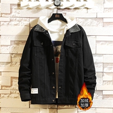 TJ606-708-p125限价168-牛仔情侣套装男大码夹克牛仔外套男士大码，男装工装外套，星座103A