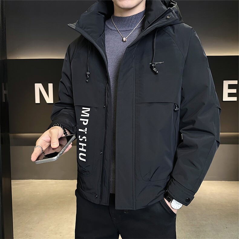 男士羽绒服标50连帽保暖外套户外工装上衣潮B317/9909/P255,男装羽绒服,电商B317