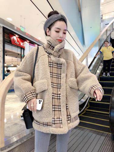 大，复合皮毛一体，女装，一杭