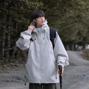 Cityboy情侣 时尚连帽冲锋衣外套夹克 团体班服图片
