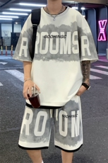 量大优供视频菠萝格套装短袖短裤男大码M-5XTZ22-特P53，男装休闲套装，电商B325