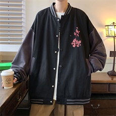 电商DSA028-JKC21P37P50新款印花棒球服外套港风休闲夹克，男装夹克，电商A028
