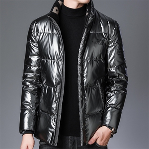 2023新款立领羽绒服中年常规款冬季休闲灰鸭绒外套SFT90378-P270图片