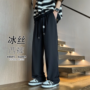 2026 春季新款 内景大码直筒冰丝裤M-5X BK06-1 特P20图片