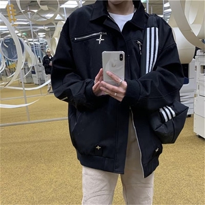 青春流行男春季夹克文艺潮高街外套Y6591P65图片