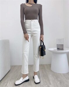 秋季烟管裤图片