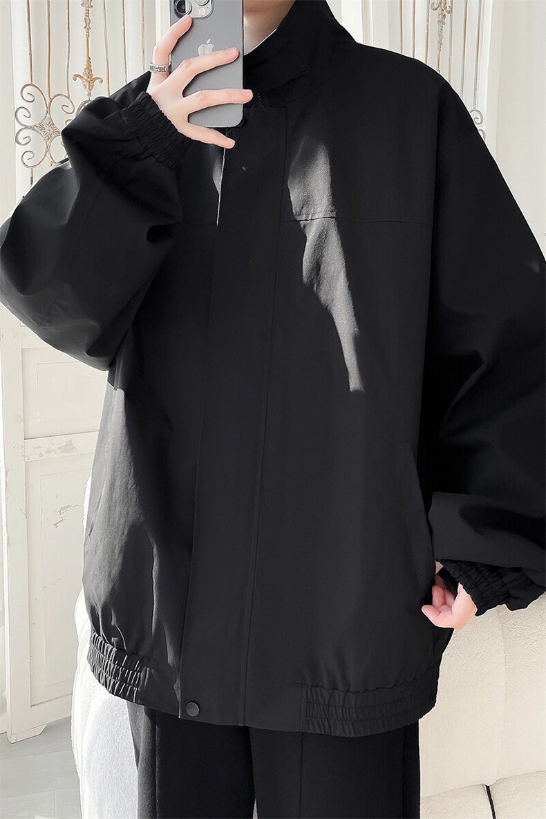 JK201/P65春装新款个性立领外套男潮牌夹克春秋款美式外套,男装夹克,电商基地A050