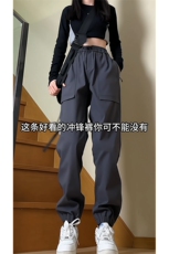 主推款5个颜色S-4XL2026春季大码防水冲锋裤K828特P45，男装休闲裤，电商A309