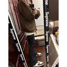 美式复古格纹棉衣潮牌痞帅棉服双面穿外套男秋冬加厚棉袄，男装夹克，星座506A