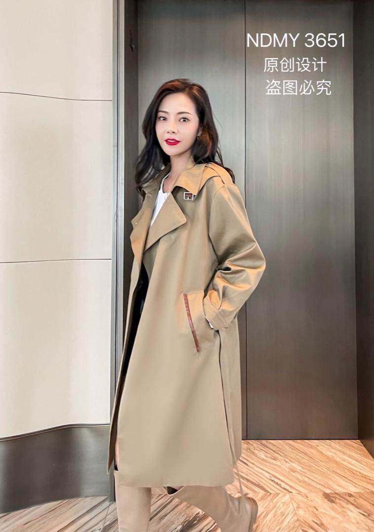 现货风衣，女装风衣，尼帝曼依