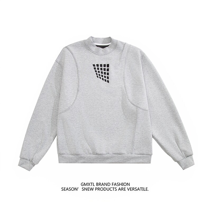 解构刺绣圆领卫衣长袖t恤男cp118-特p55，男装卫衣，电商B371