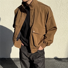 JK007硬汉大口袋工装教练飞行员夹克聚酯纤维(S-3XL)TP38，男装夹克，电商A088