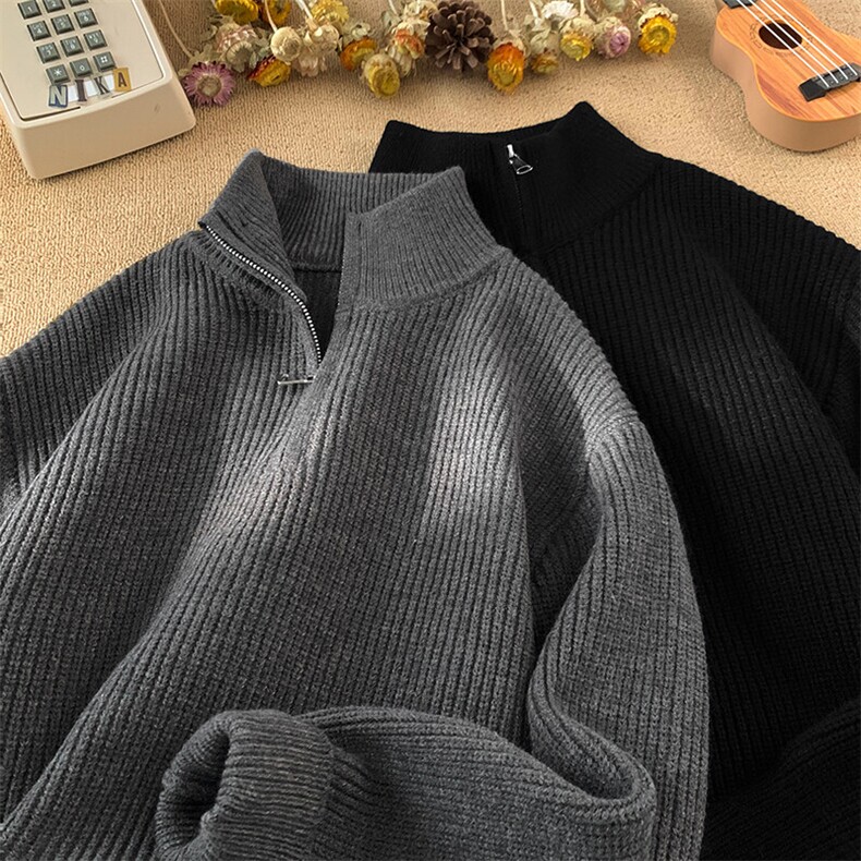 男士针织半拉链针织毛衣A367MK05M特p45，男装针织衫/毛衣，电商A367