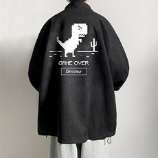 麂皮绒夹克男大码立领褂子外套JK85315-P68加绒款-P78，男装夹克，电商A040