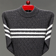 BB619钱塘2020-2时尚百搭冬季厚款半高领中年男士羊毛衫P145，男装针织衫/毛衣，钱塘207-2