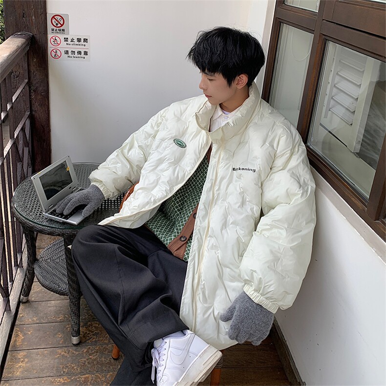 2025直冲男潮牌潮流港风高街高中生保暖羽绒棉服A170-M835-TP55,男装棉衣,电商A170