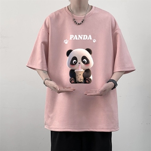 麂皮绒短袖t恤男大码半袖男 JD82417-P25图片