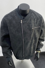 美式高阶秋冬PU棒球服夹克痞帅百搭情侣外套J57911TP85，男装夹克，电商A247