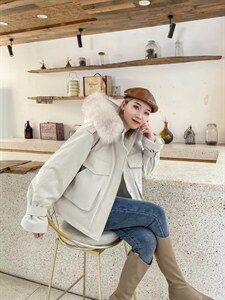 休闲大毛领派克服，其它，歆座 XINZUO